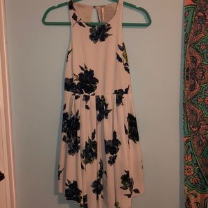 Floral High Neck Dress